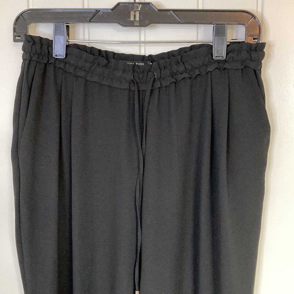 Zara Basic Collection Elastic Drawstring Waist An… - image 2